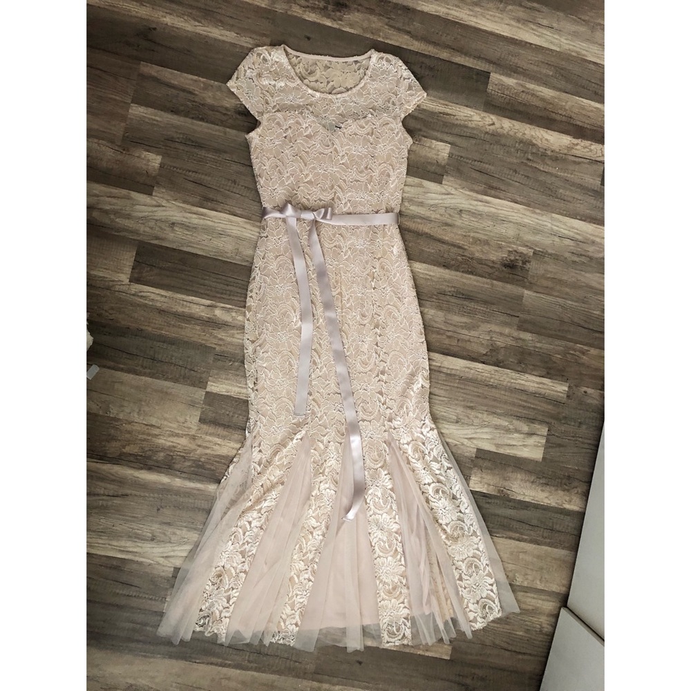 Beige long dress